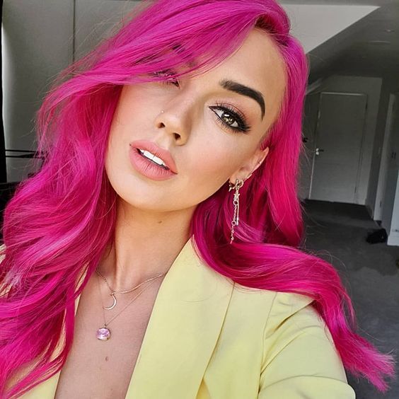 Rose Hair Color, Pink Hair Dye Shades Photos